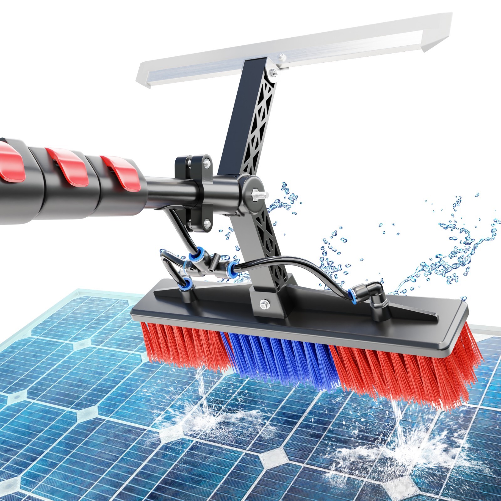 24FT Water Fed Pole Kit-Window Cleaning Brush,Squeegee Tool for Glass,Cars ,Wall gallery