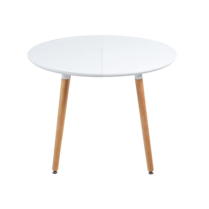 Extensible tableDINING TABLEOFFICE TABLECOFFEE TABLEwood leg100/140/180x100x75cm gallery