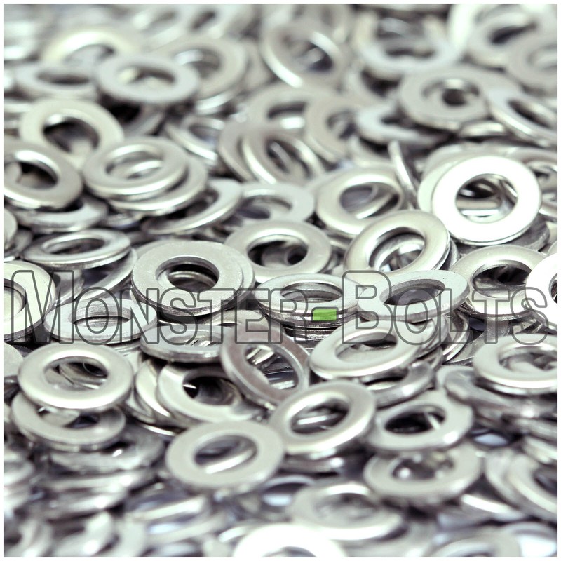 US / Inch - Stainless Steel Flat Washers, A2 (18-8) - #2 #4 #6 #8 #10 1/4" 5/16" gallery