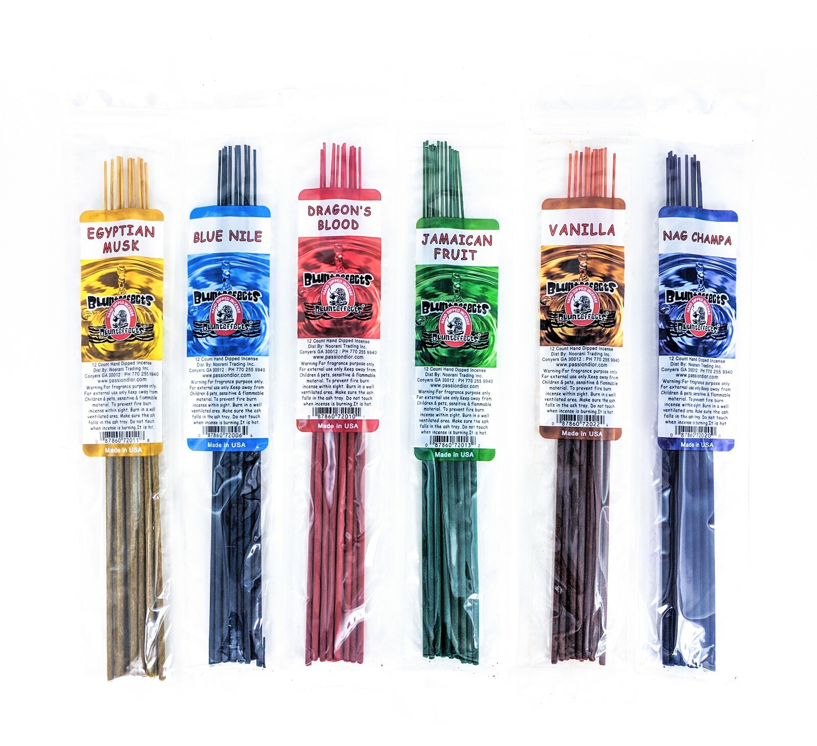 4-PACK BluntEffects Incense Sticks Air Freshener, 11", Hand Dipped, YOU CHOOSE gallery