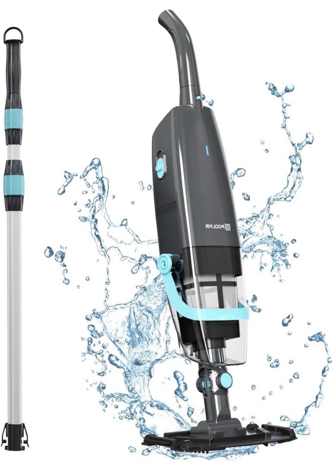 PoolMr Cordless Handheld Pool Vacuum Rechargeable Cleaner 18.5 GPM 60Min gallery