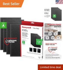 4-Pack Pre-Filters for Air Purifiers – Effective Allergen & Odor Filtration