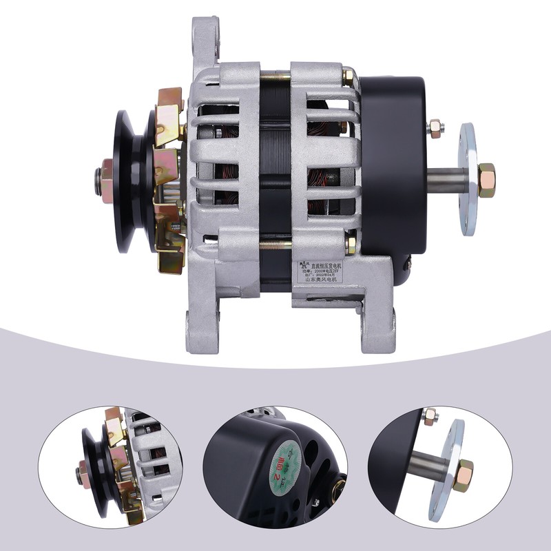 2000W Permanent Magnet Synchronous Generator DC Low Rpm Alternator Charging gallery