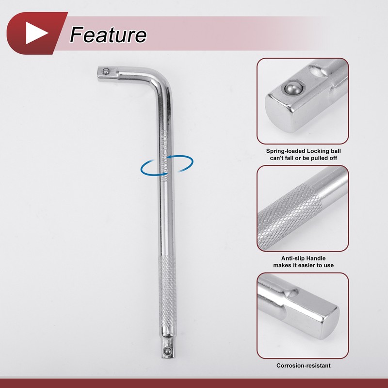1/2 Inch Drive Impact Socket Extension Bar Extension Socket Tool 260x80mm gallery