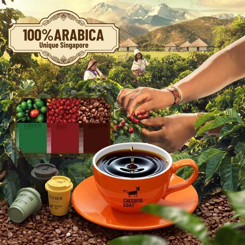 CheerfulGoat Instant Cold Brew Coffee – 100% Pure Arabica, No Sugar, Low Acid gallery
