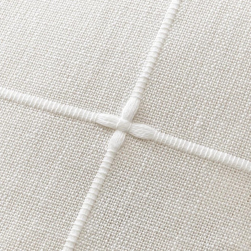 Linen Polyester Blend Checkered Pillow Covers Set Farmhouse Modern Decor New gallery