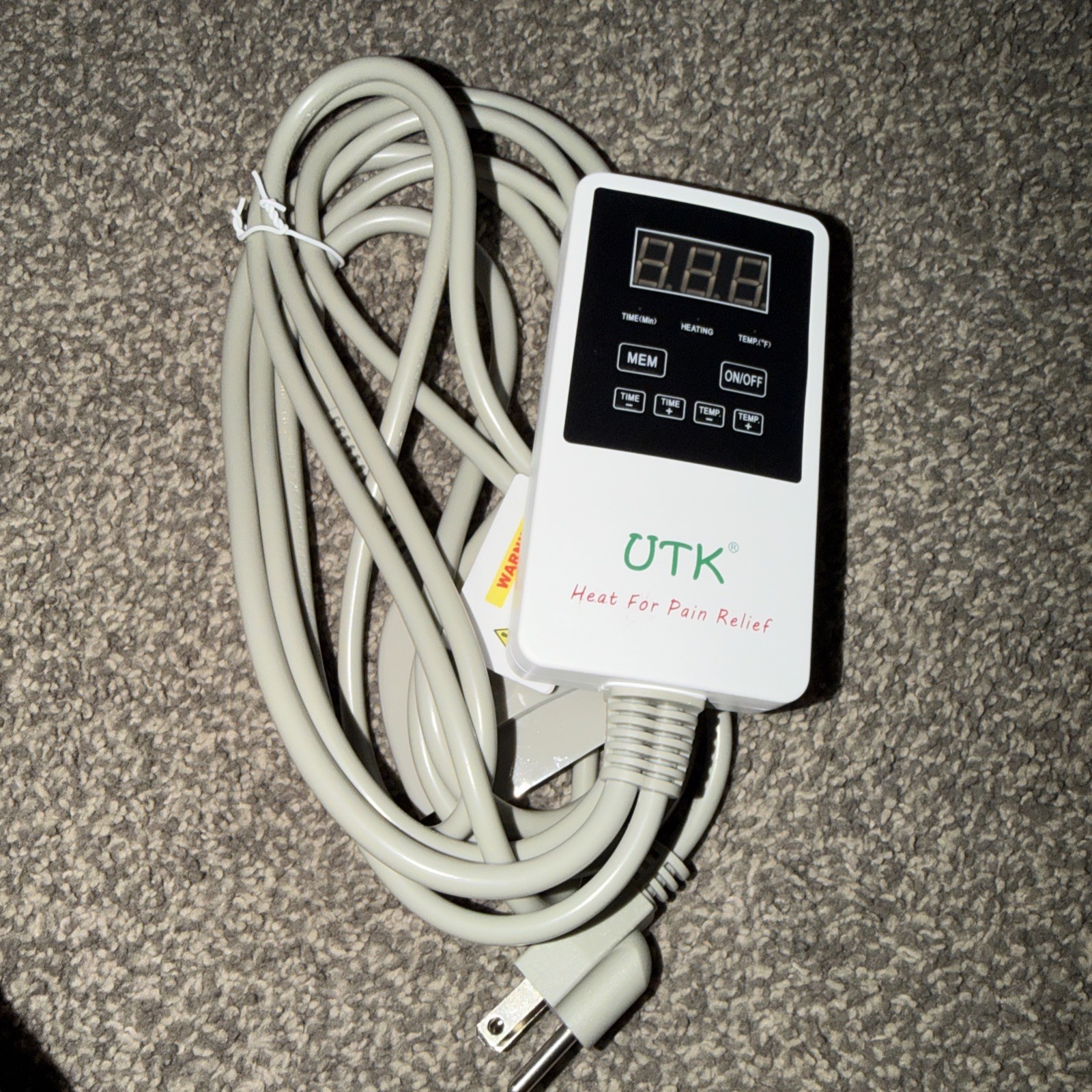 Genuine UTK Far Infrared Heating Pad Heat Remote Control Controller Replacement gallery