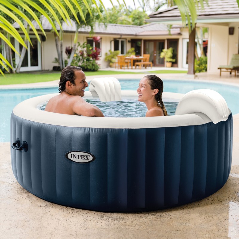 Intex PureSpa Plus Inflatable Bubble Jet Hot Tub & Replacement Filters (8 Pack) gallery