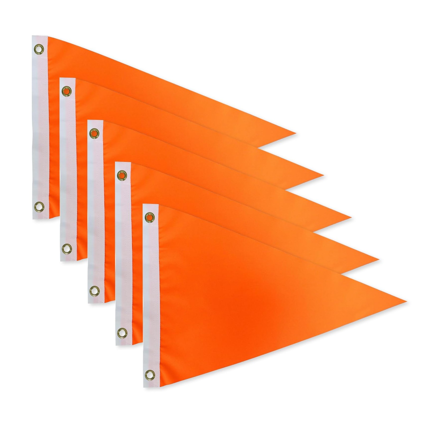 5Pack Orange Safety Flag 12x18 Inch -Longest Lasting 210D | Tear-Resistant Wa... gallery