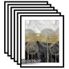 Fxojyvo Picture Frame Set 6 Pack 20x24 16x20 with Mat Black gallery