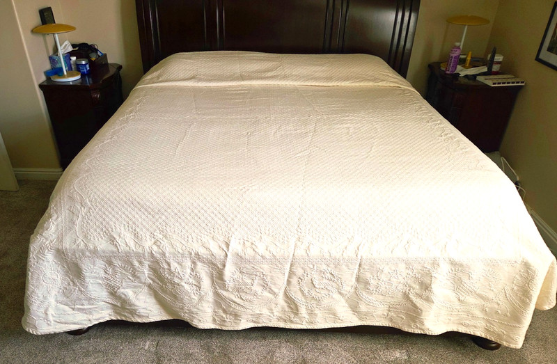 Historic Charleston Foundation QUEEN SIZE Matelasse Bedspread Cotton Embossed gallery