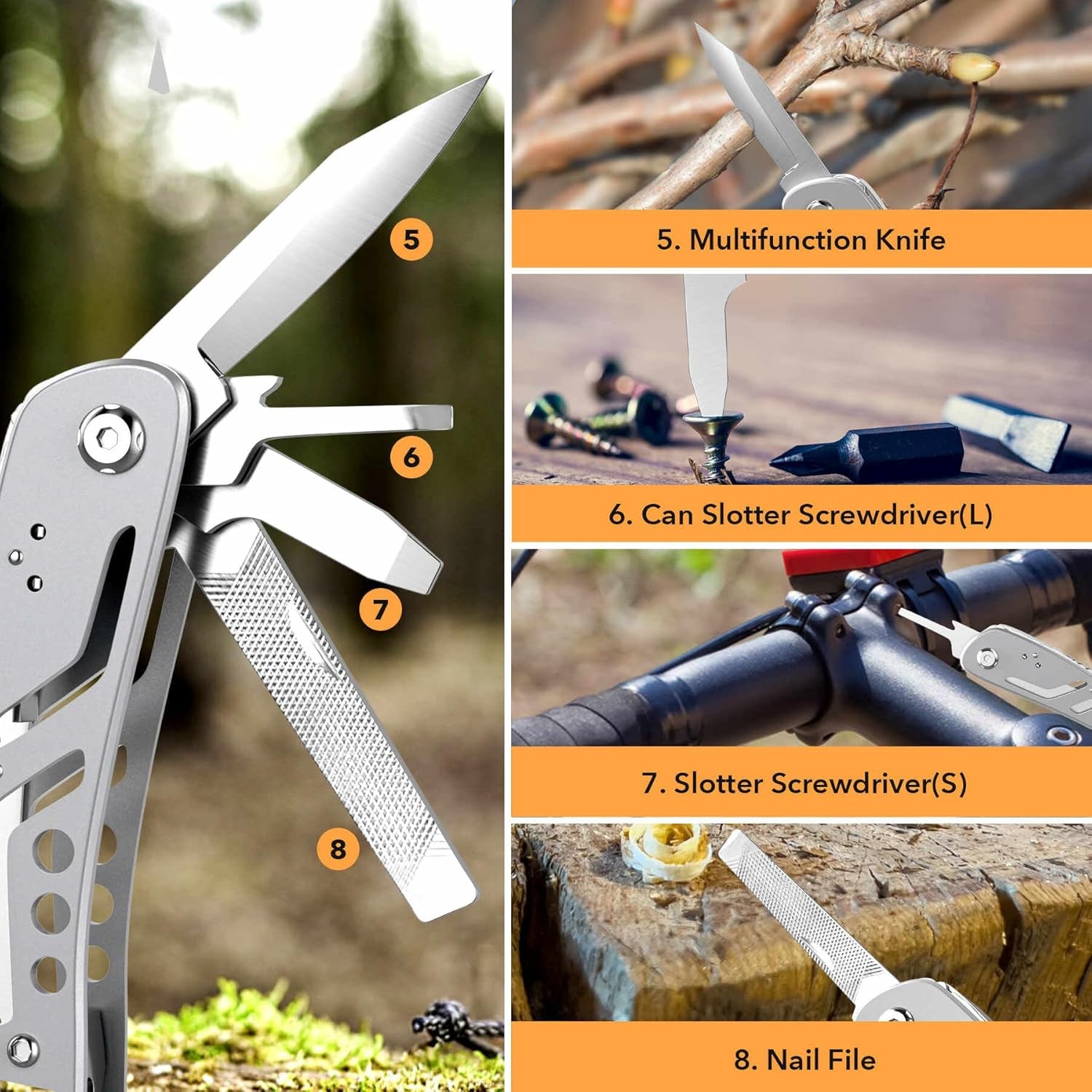 26-in-1 Multitool，Professional Stainless Steel Multi Tools 16.5*12.3, Silvery gallery