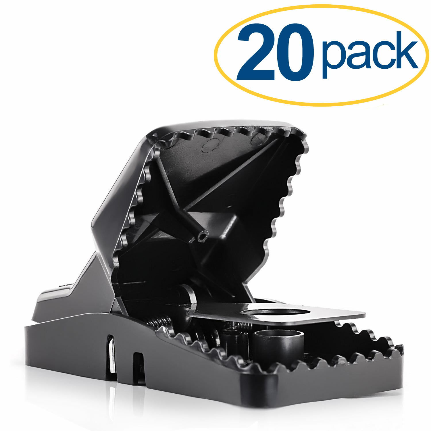 Large Powerful Rat Traps (20 Pack) - Kills Instantly with Powerful Steel Spring gallery