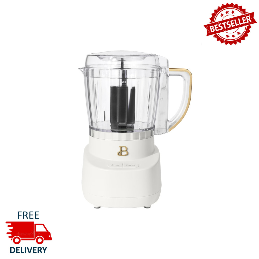 Beautiful Drew Barrymore 3-Cup Mini Electric Food Chopper Blender Mince, White gallery
