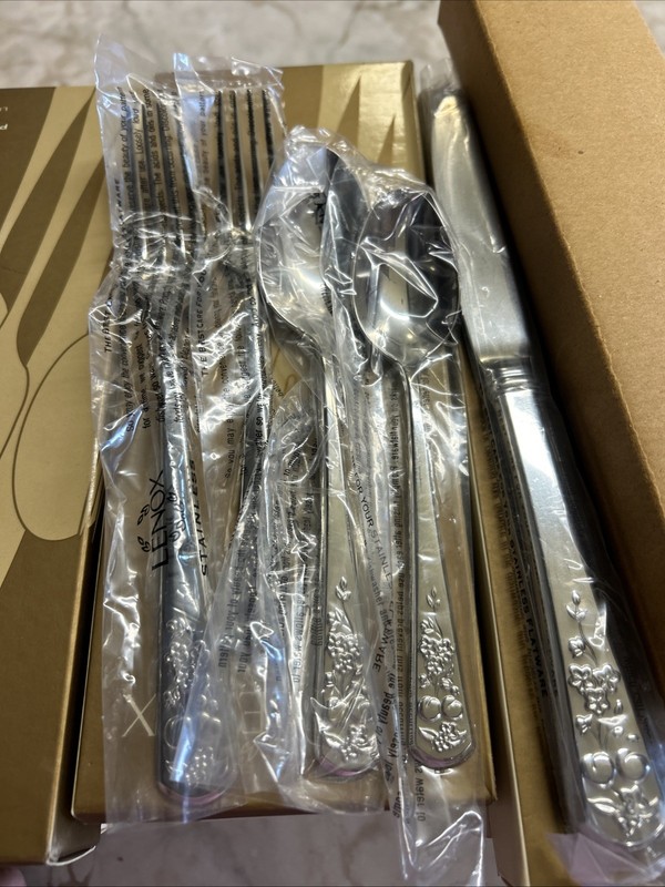 LENOX Orchard In Bloom Flatware Set 75pc, 3pc Serving Set & 4pc Hostess Set NEW! gallery