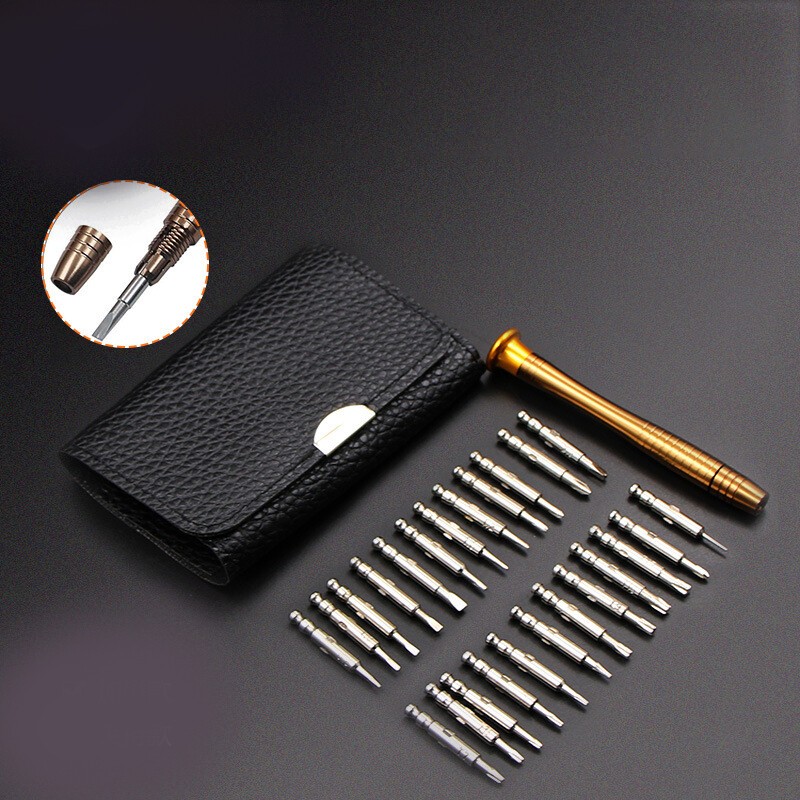 25 in 1 Multi-function holster hand screwdriver Repair tool bit set useful gallery