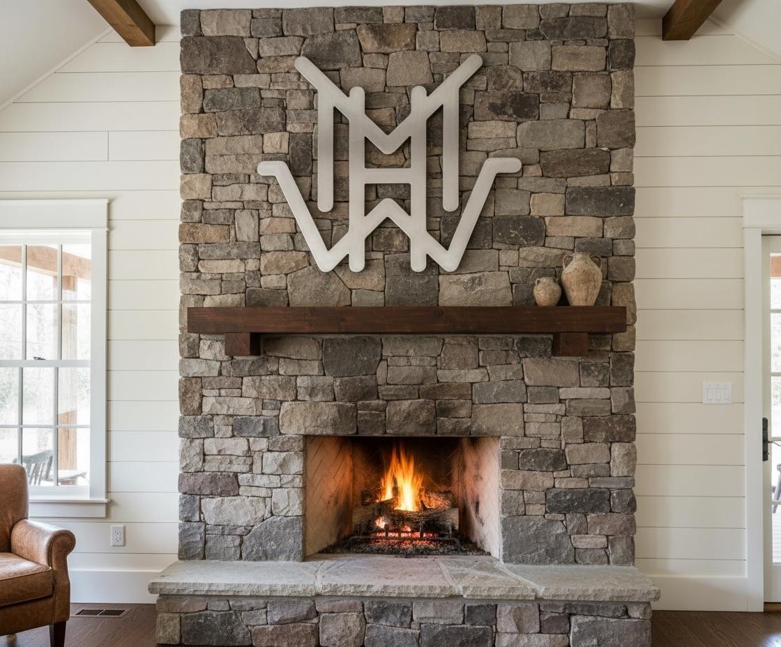 Personalized Cattle Brand Metal Sign Custom Western Ranch Decor Rustic Farm Art gallery