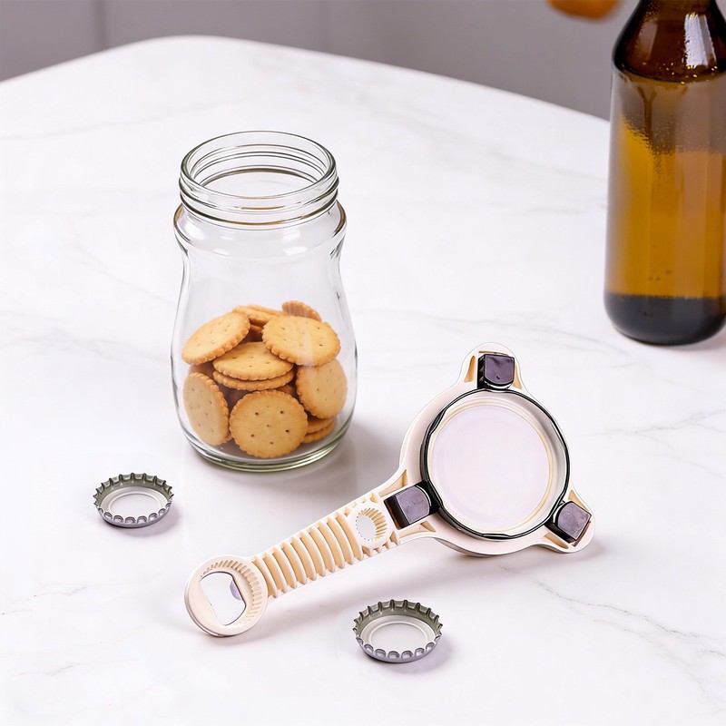 Multi-Functional Jar & Bottle Opener, 4-in-1 Jar Opener with Ergonomic Handle gallery