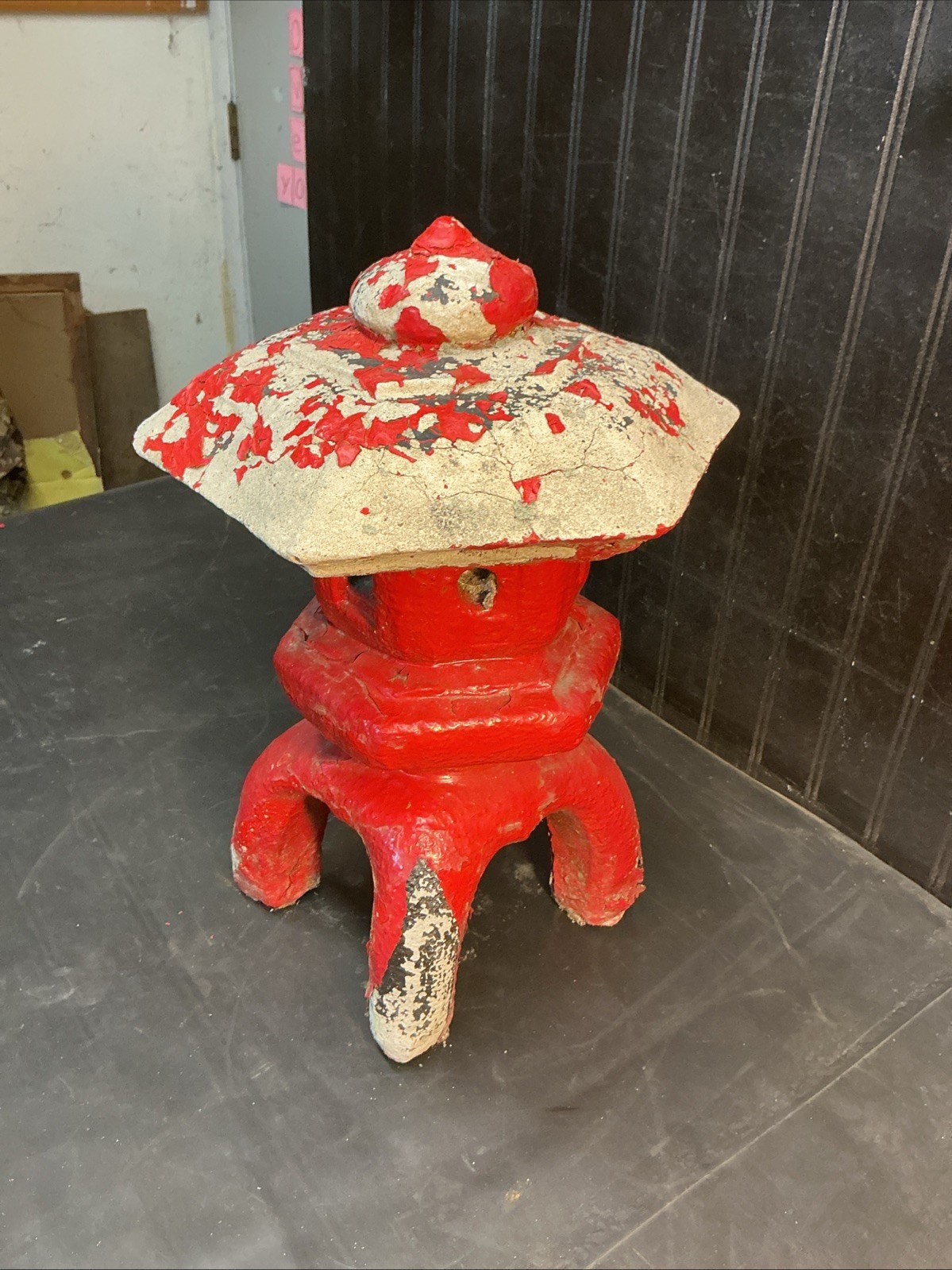 PAGODA ORIENTAL CONCRETE LANTERN JAPANESE GARDEN CEMENT 16”x11”” gallery