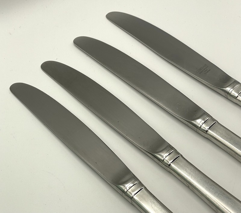 (4) Gorham Design Studios TRISTAN Satin 18-8 Japan Modern Hollow Knife Lot 9.25” gallery