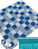 20 Sheets Blue Mixed Glass Mosaic Tile 12x12 Pool Spa Wall Backsplash Tiles gallery
