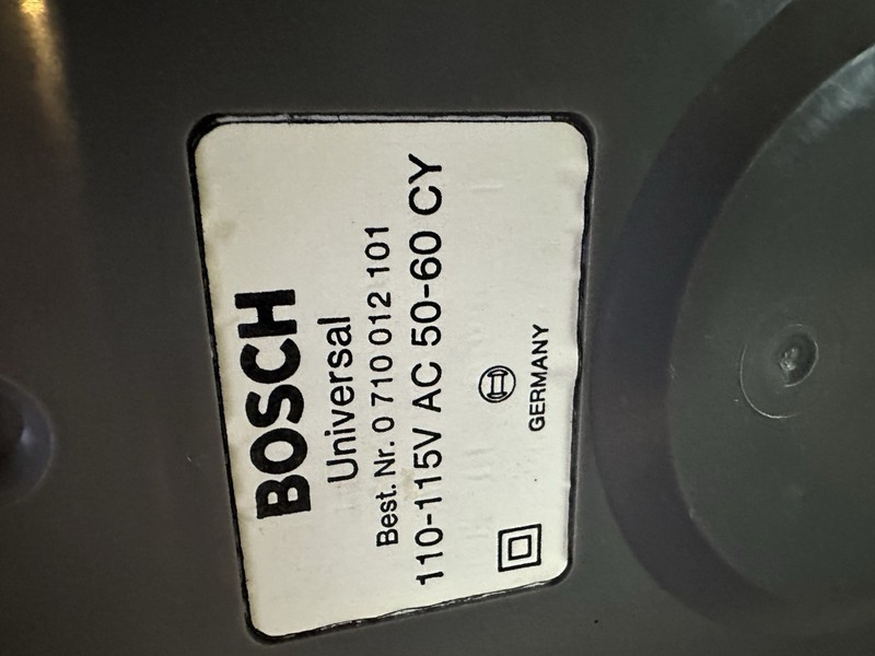 Bosch Universal Mixer 0 710 012 101 Mixer Bowl With Attachments gallery