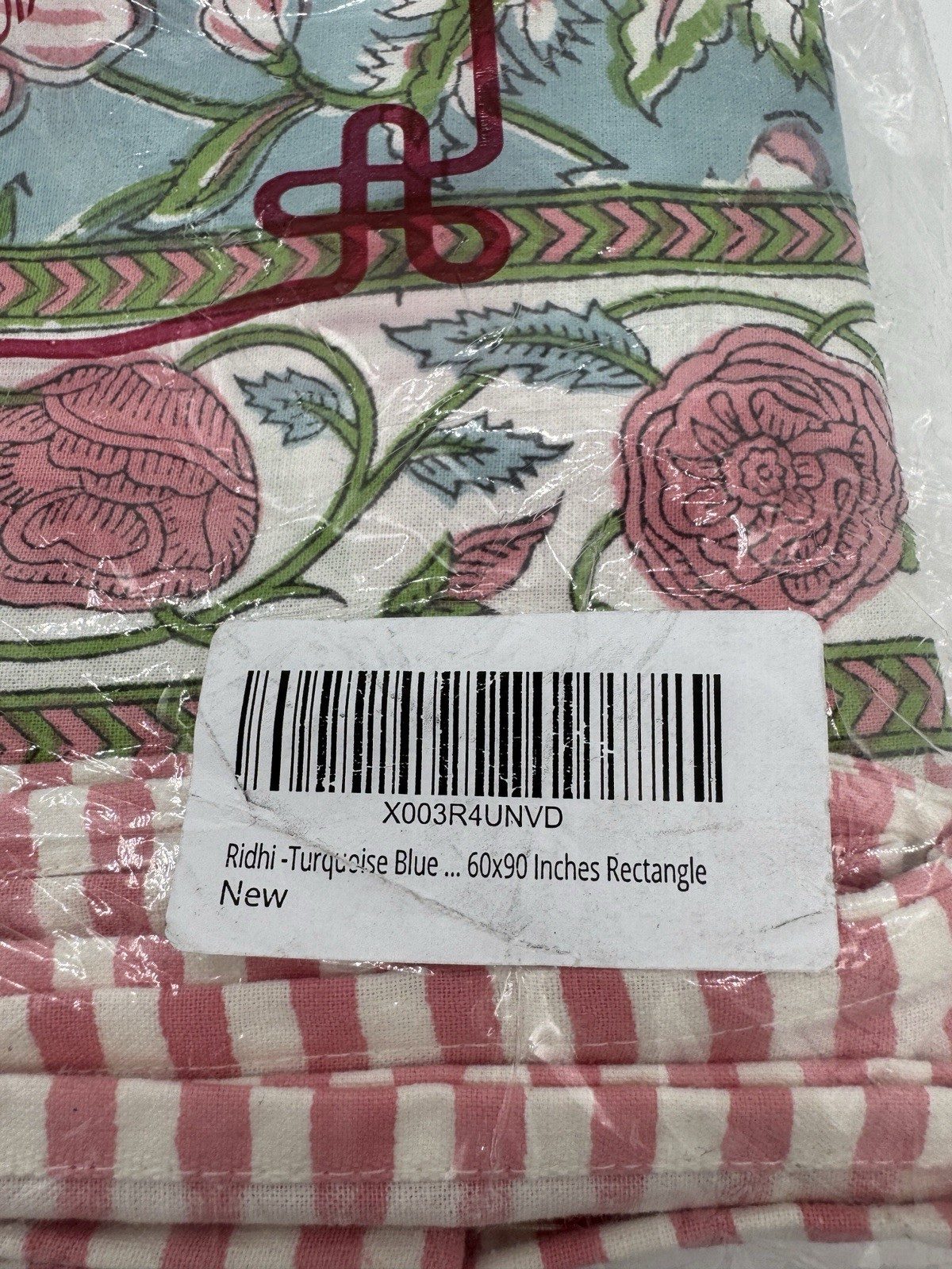 Ridhi 60x90 Inches Rectangle 100% Cotton Hand Made Floral Tablecloth Washable gallery
