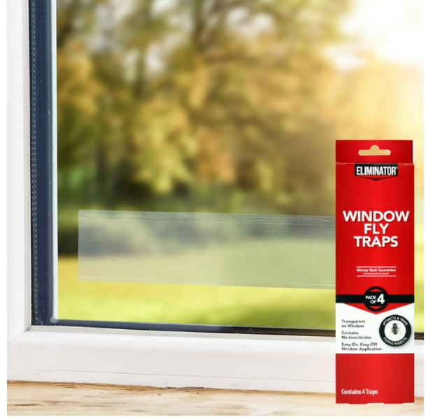 Eliminator 4 Pack Clear Window Fly Trap, Solid Flying Insect Traps Free Shipping gallery