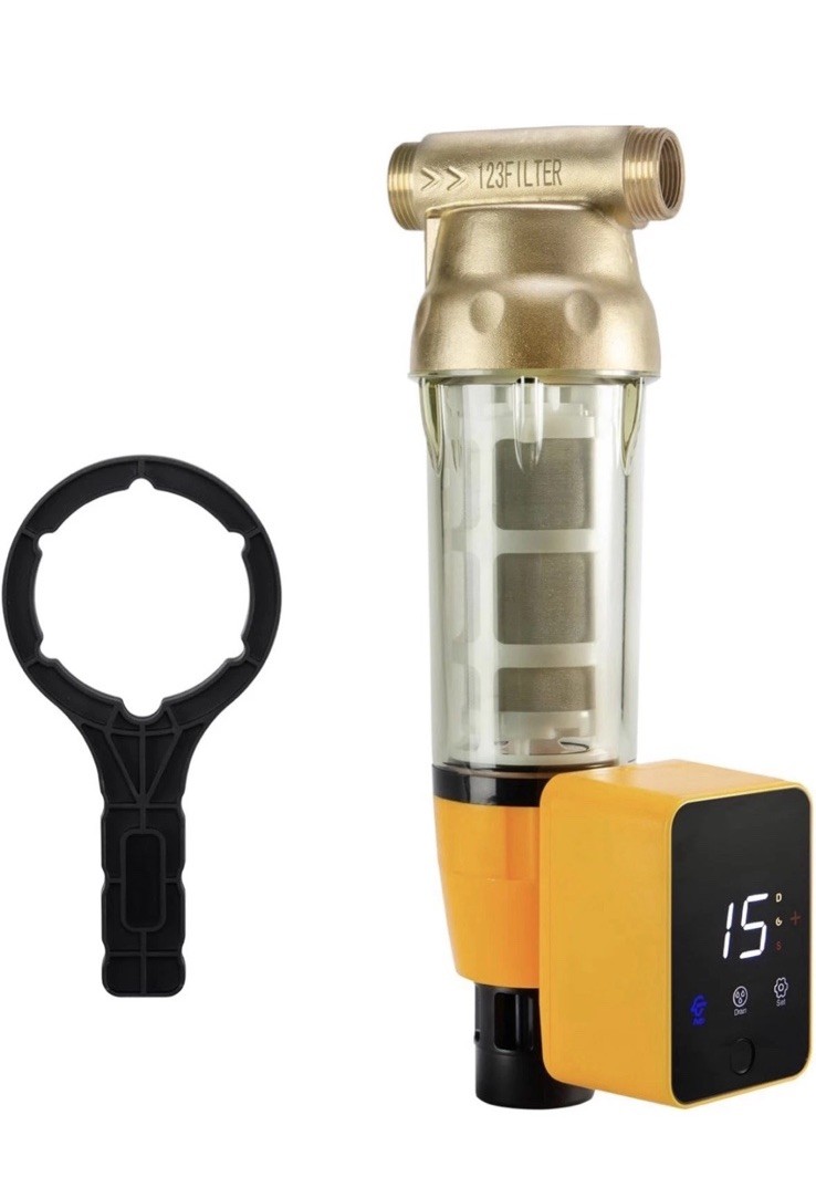iSpring WSP50ARB Spin Down Sediment Water Filter,Auto Flushing Module,Pre filter gallery