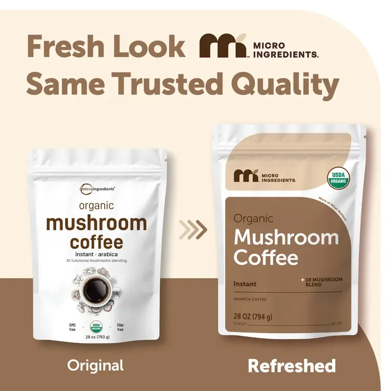 Micro Ingredients Organic 10 In 1 Mushroom Instant Coffee Powder 28 Ounce gallery