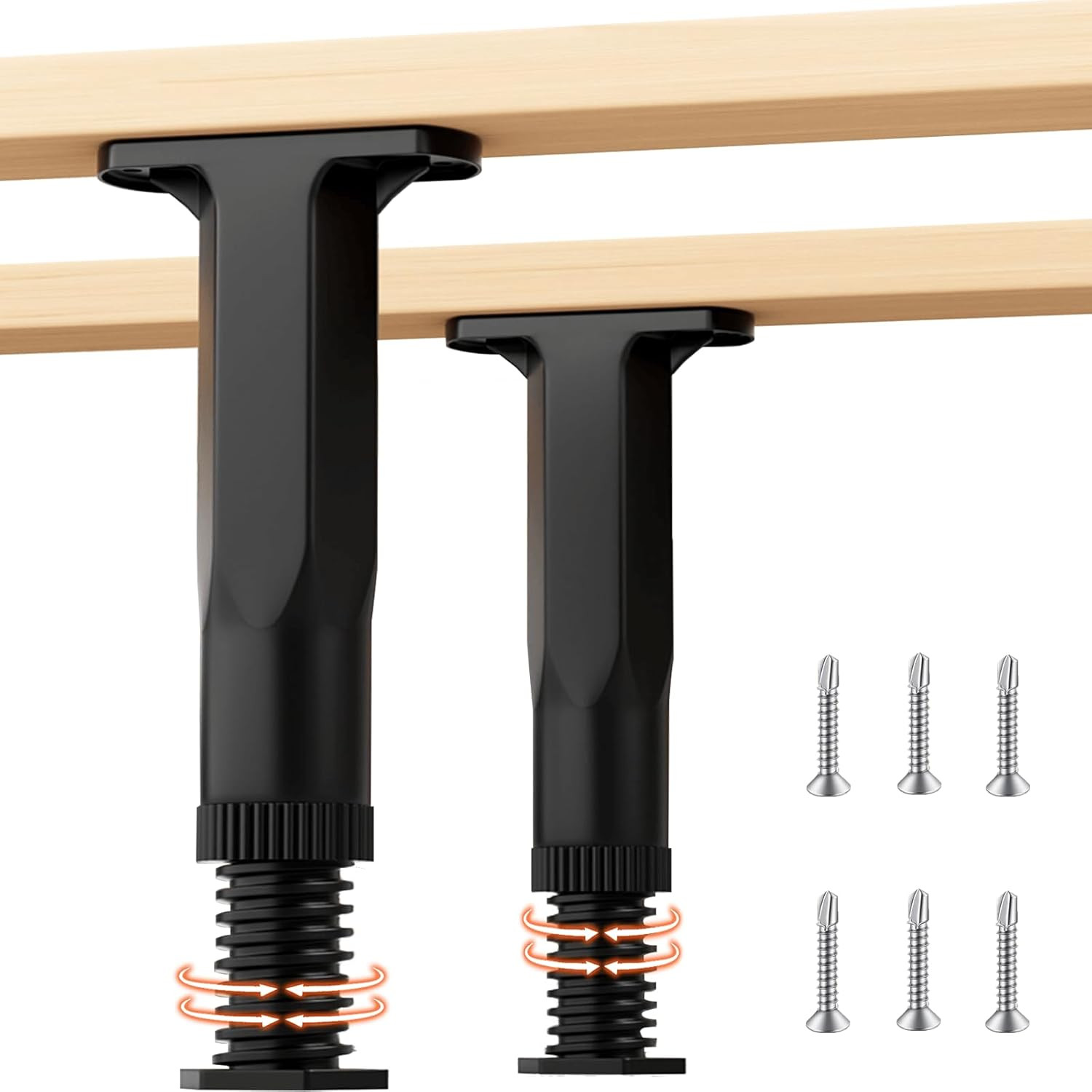 2PC Bed Frame Support Legs Stabilizer Replacement Universal Slat Reinforcement 5 gallery