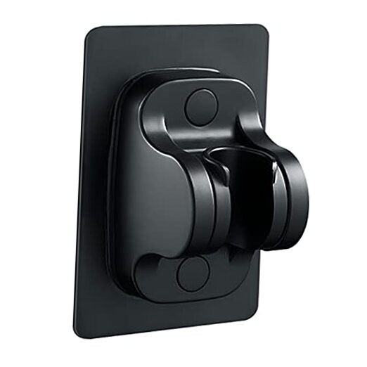 Large Wall Mount Strong Adhesive Waterproof Handheld Shower Black gallery