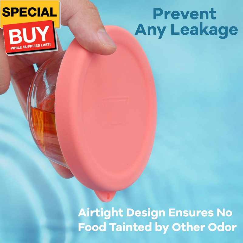 4 PCS Silicone Replacement Lids for Pyrex and Anchor Hocking Glass Custard Cups gallery