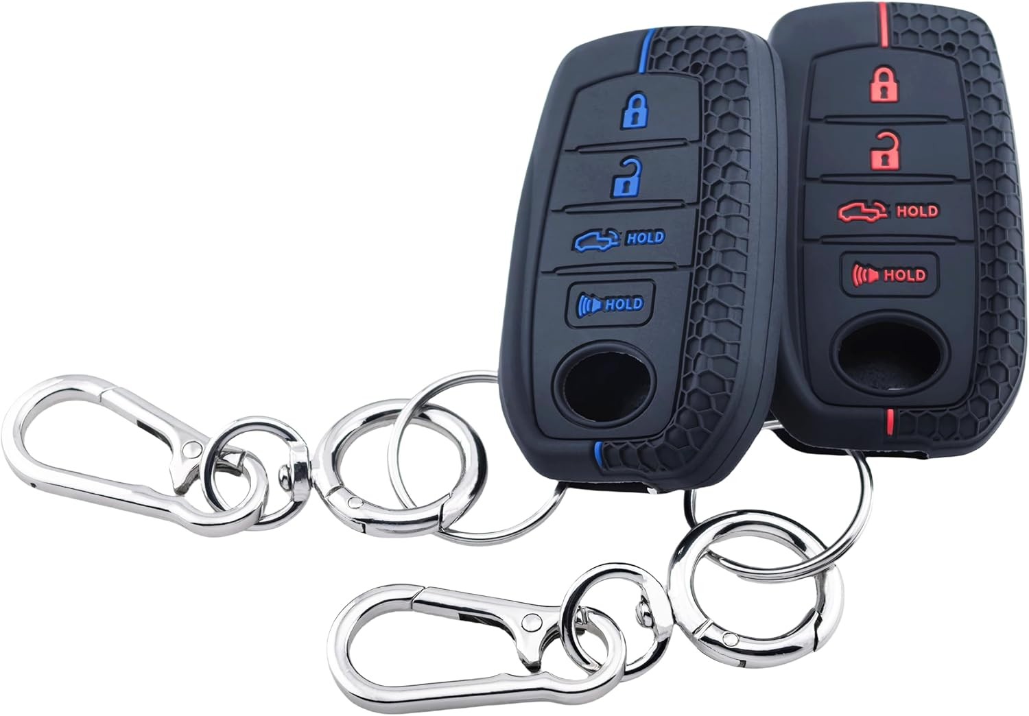 2Pcs Silone Smart Key Fob Cover for 2022 2023 2024 2025 Tacoma Tundra Corolla gallery