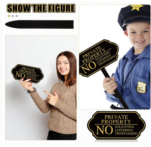 Private Property Sign for Yard, No Soliciting No Loitering No Trespassing Signs gallery