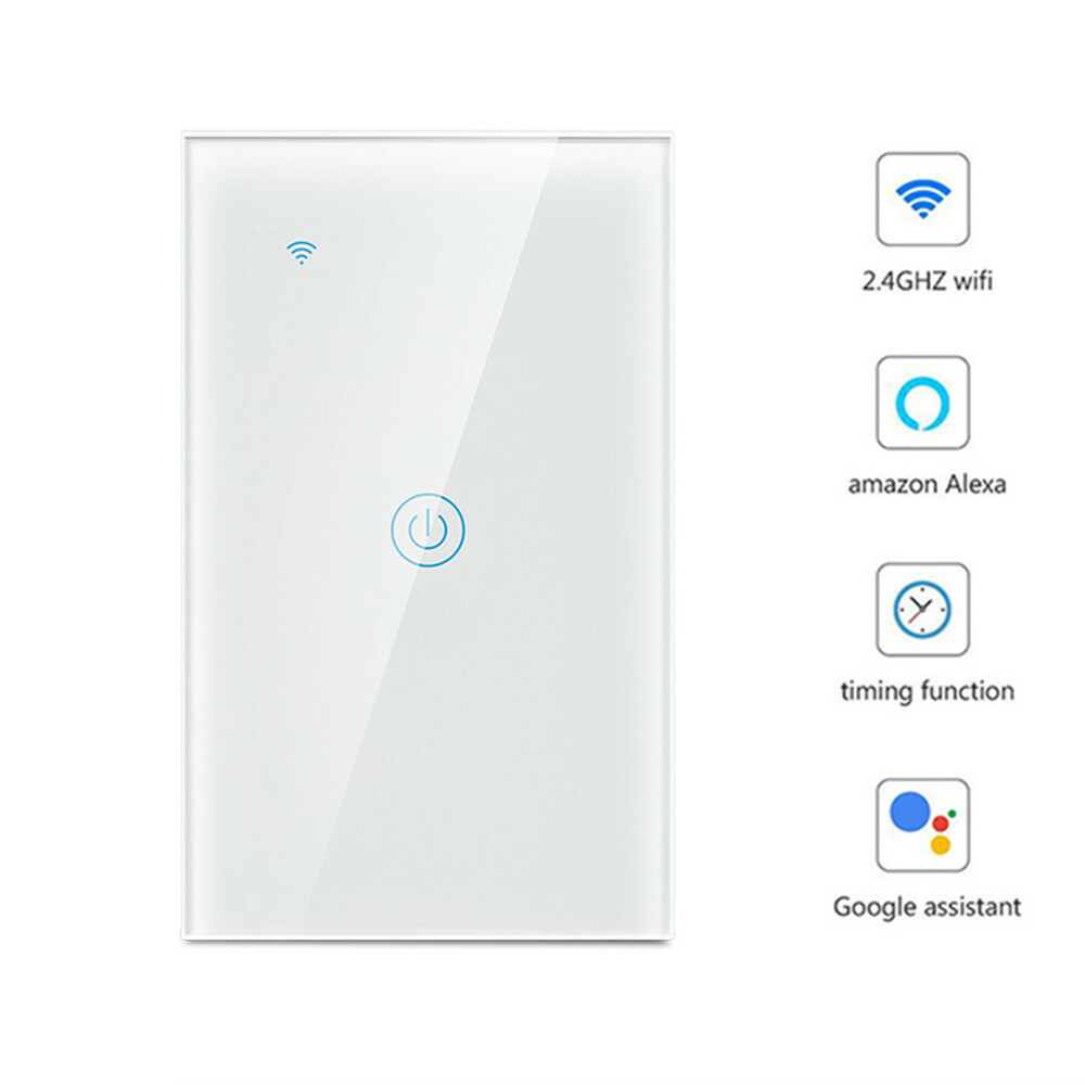 1/2/3/4 Gang Smart WiFi Light Wall Switch Touch Panel Alexa Google Home IFTTT gallery