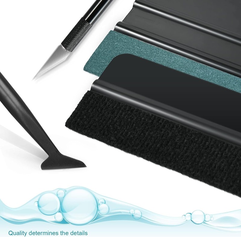 Car Window Tint Installation Kit Vinyl Wrap Tools Squeegee Razor Knife gallery