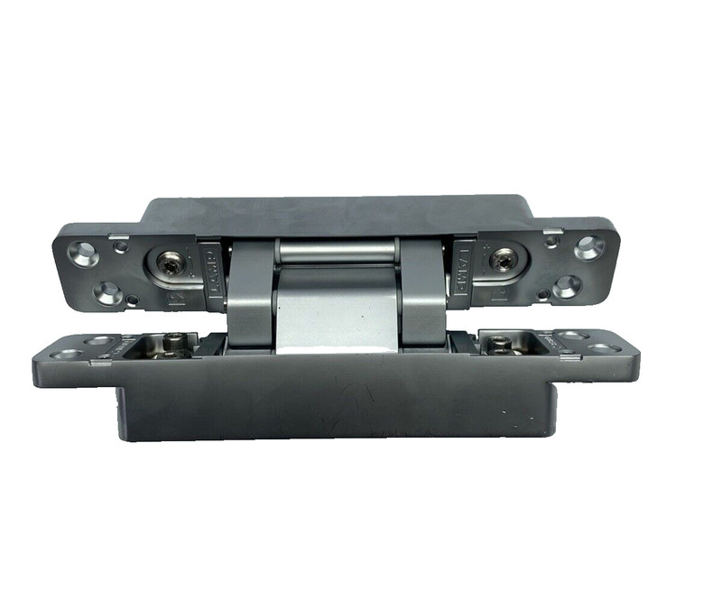 R38588, SUGATSUNE 7.5" 3D Adjustable Concealed Hinge Satin Chrome Nickel Plated gallery