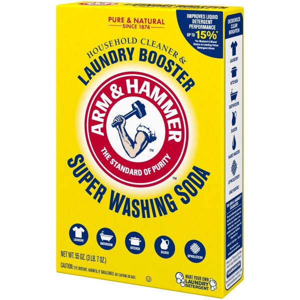 Arm & Hammer Super Washing Soda Laundry Booster, 55oz. - Pack of 3 gallery