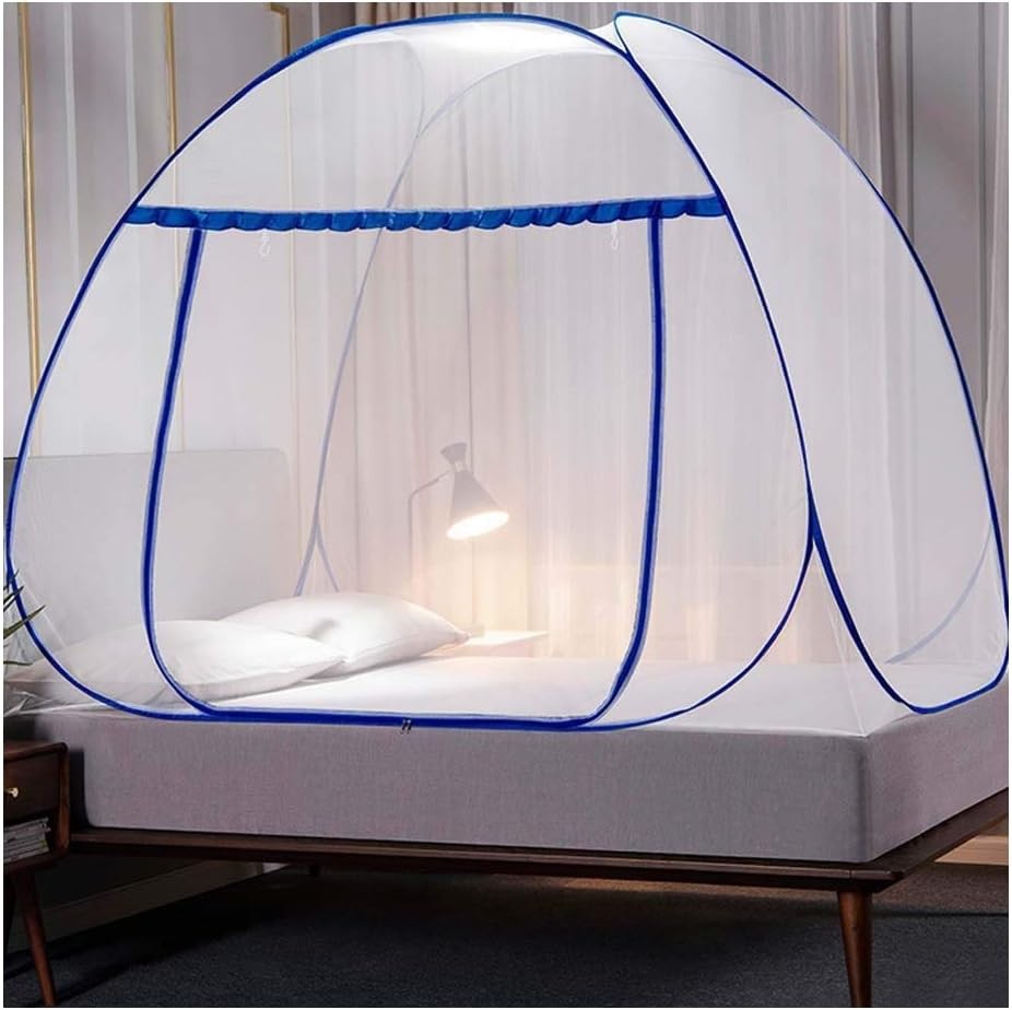 Pop-Up Mosquito Net Tent Foldable Mosquito Net Zipper Single Door Netting Tent gallery