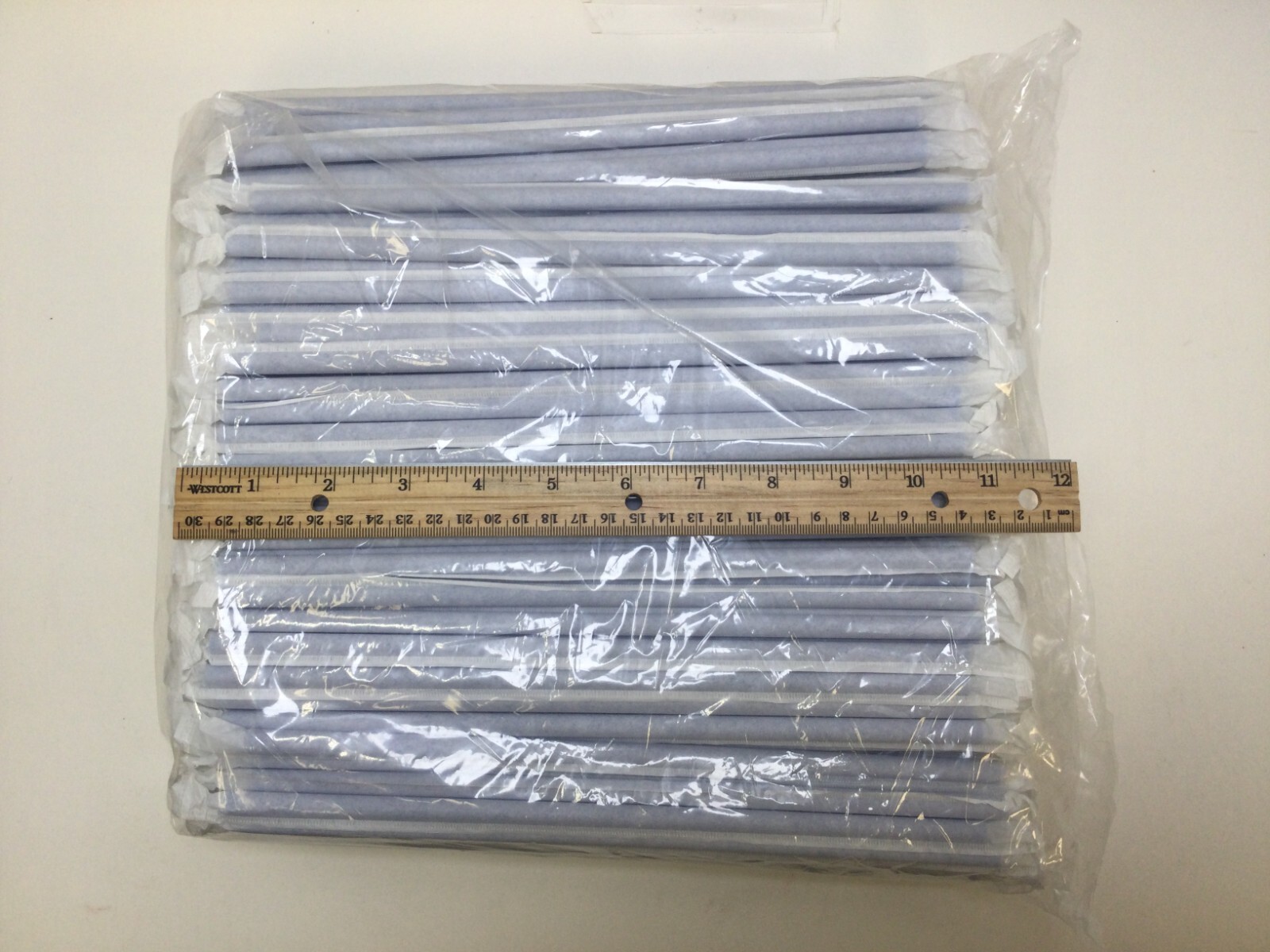 Dixie Plastic Straws 10.25" Giant Individually Wrapped, Blue, GW104, 1,200/CASE gallery