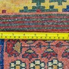 Bordered Geometric Floral Turkish 4' 9" x 6' 7" Pink Hand Knotted Area rug gallery