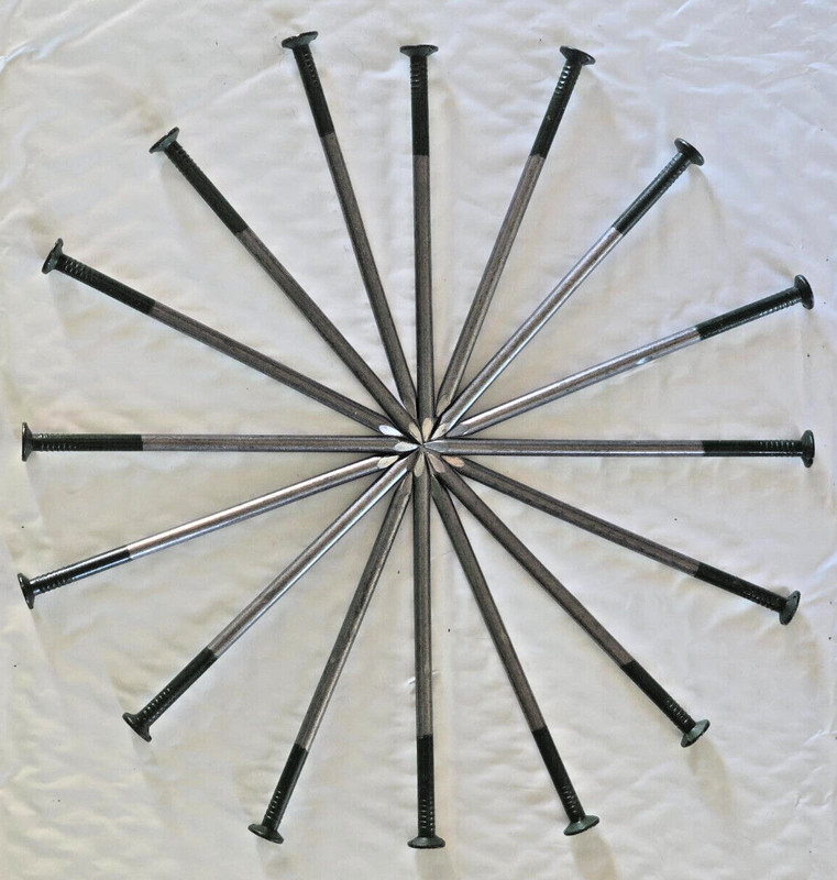 x100 Artificial Grass TURF Install 5" GREEN TOP Steel NAILS Pins Pegs Stakes USA gallery