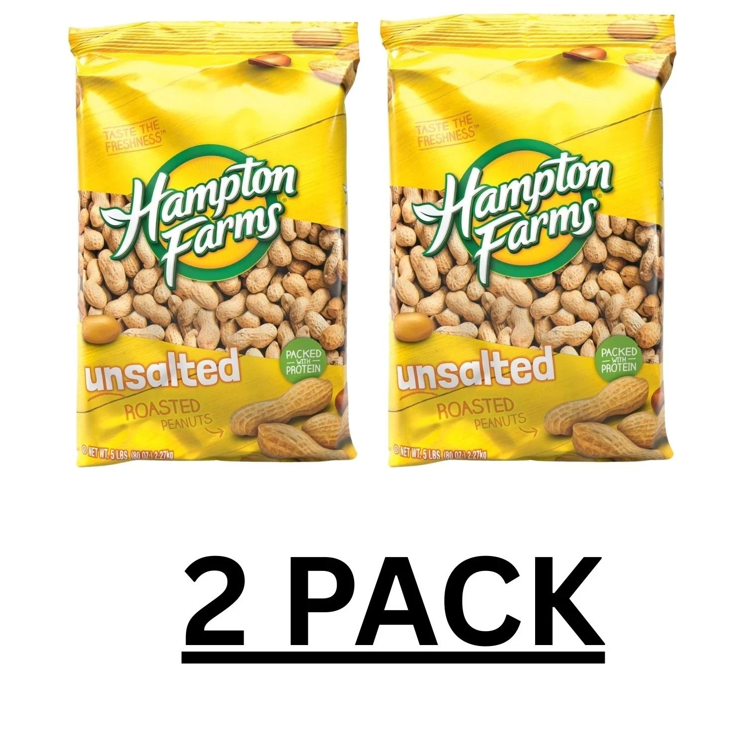 Hampton Farms Unsalted Roasted In-Shell Peanuts, 5 lbs. 2 PACK USA Grown, BEST gallery