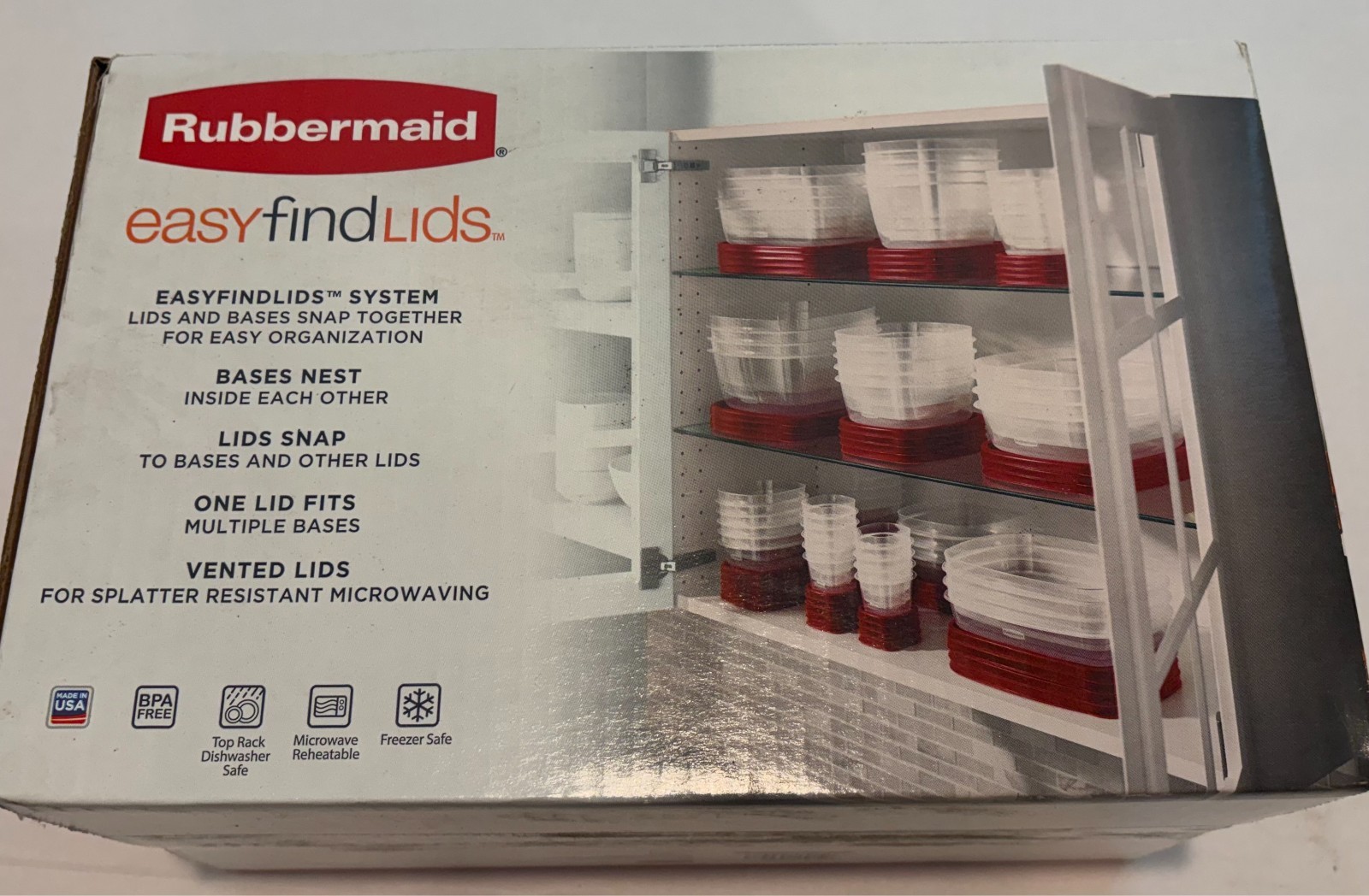 Rubbermaid 38 piece set Storage Containers NEW Easy Find Lids Special Edition gallery