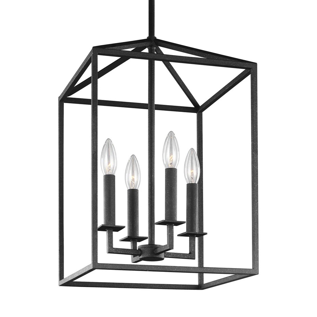Generation Lighting 5115004-112 Perrytown 4 Light Modern Pendant Light In Black gallery