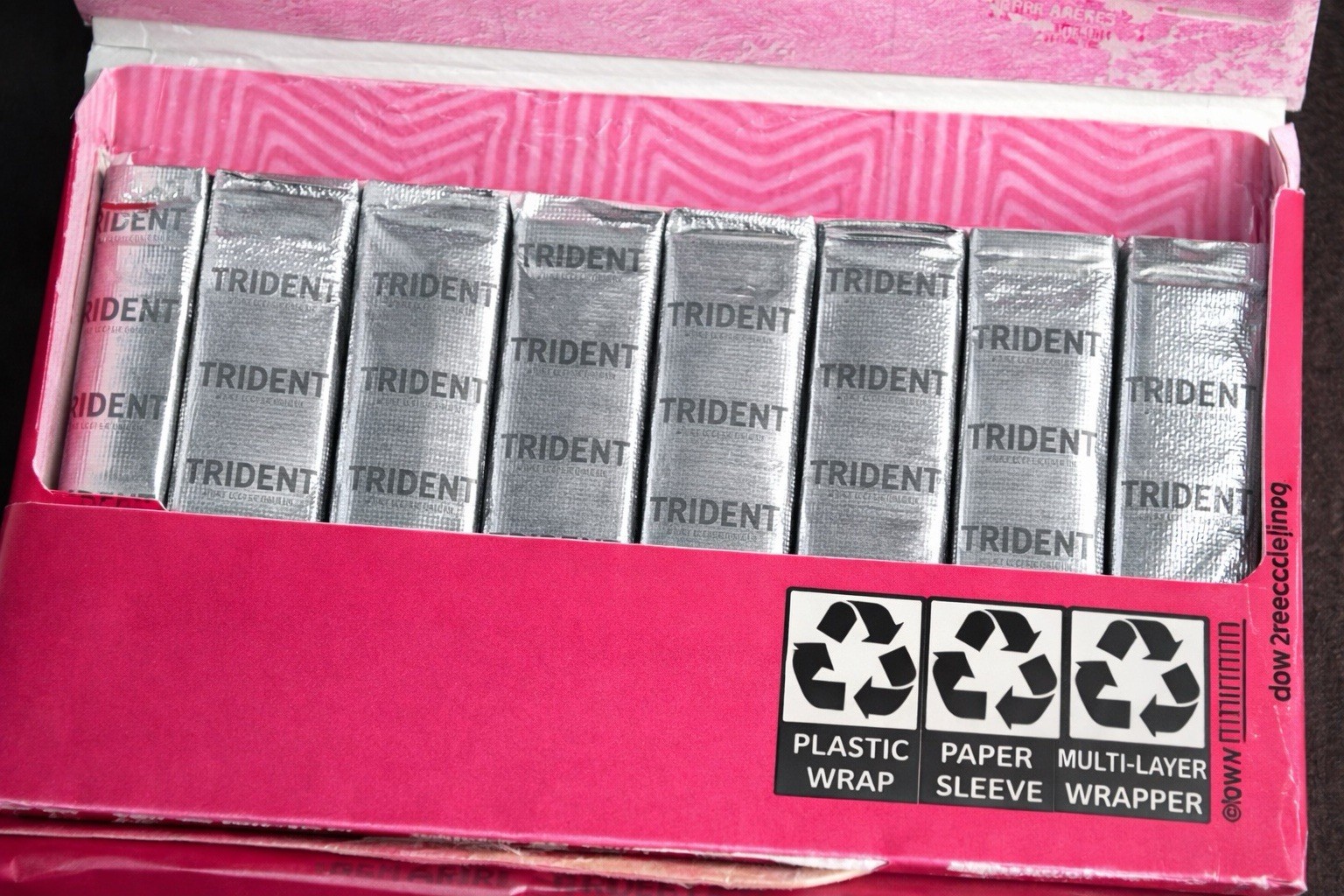 Trident Bubble Gum 12 Boxes (144 Packs / 2,016 Sticks) Bulk Fresh Long Lasting gallery