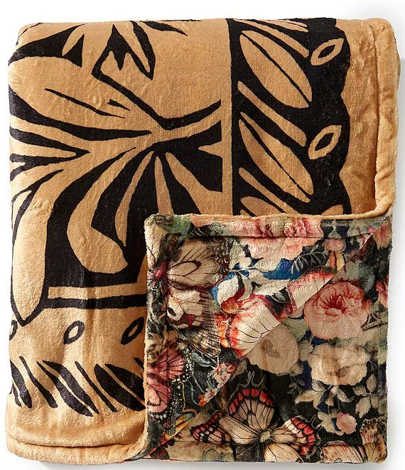 🌸 Johnny Was Laurel Canyon Cozy Blanket Lola Scarf Print New $238 Last One 🌸 gallery