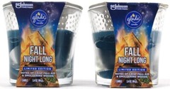 2 Count SCJohnson Glade Limited Edition Fall Night Long Scented 3.4oz Candles