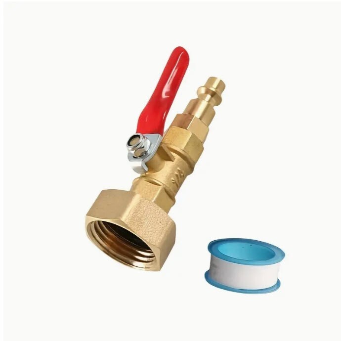 Winterization Blowout Adapter Set- Brass Quick Connect with Easy Shut-Off 2-Pack gallery